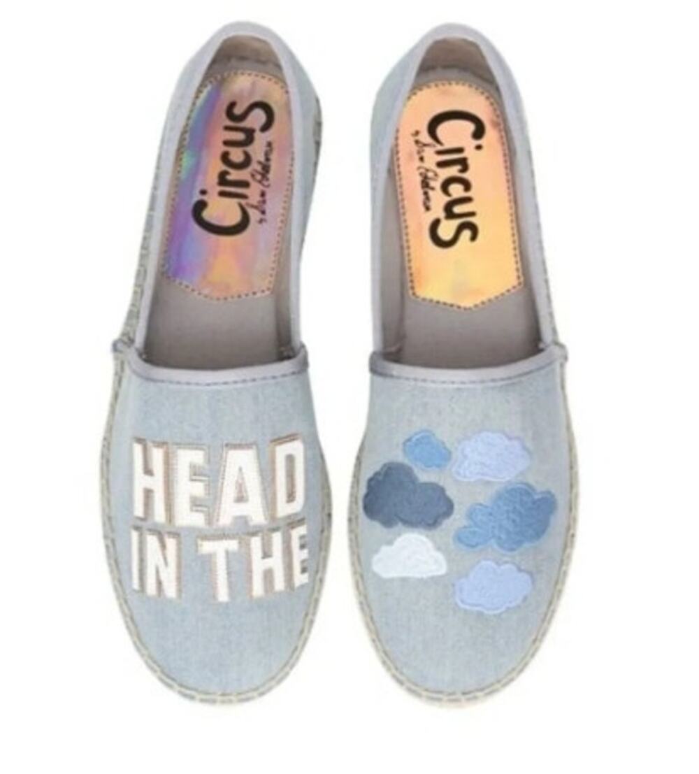New Sam Edelman Head in Clouds Leni Espadrille Size 8.5 Denim